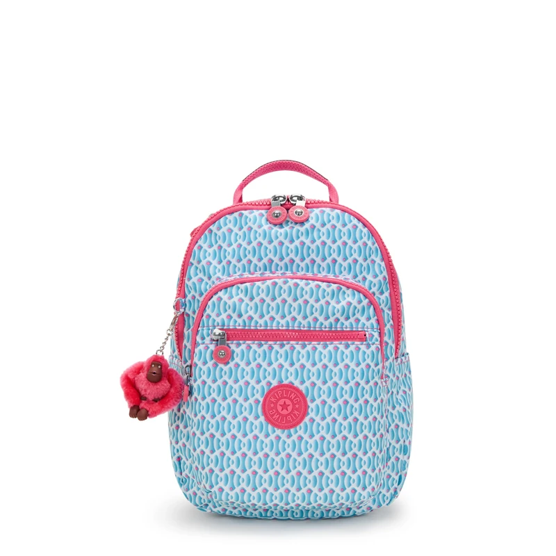 Kipling SEOUL S Small Backpack, Dreamy Geo C (Blue)