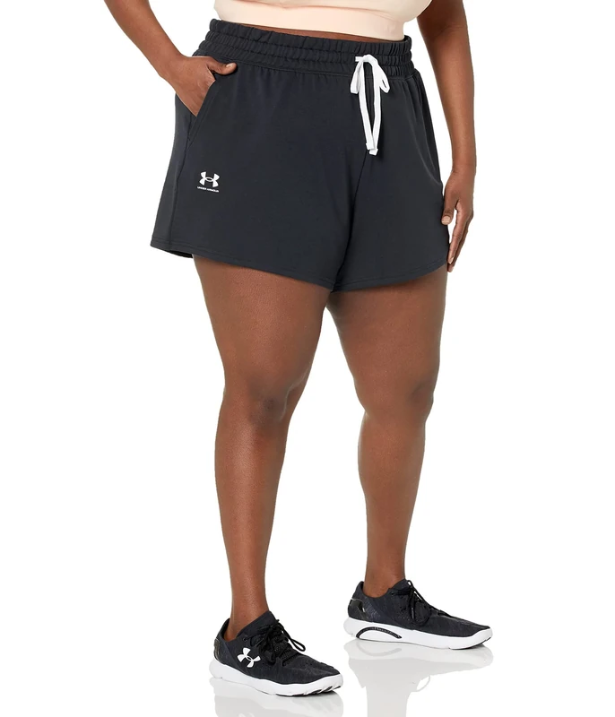 Under Armour Women's UA Rival Terry Short Shorts Black / / White