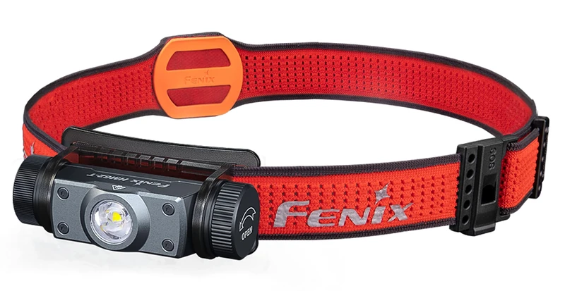 fenix HM62-T Black, Lightweight Trail Running, Outdoor, Work and Professional Head Torch | 1200 Lumens | 150m | 280 Hrs Max | Sport Headband | 3400 mAh Rechargeable Battery | Red Light Mode | IP68