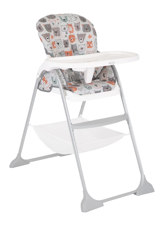 Graco SnackEase Baby Highchair - Reclining Bear Party Design