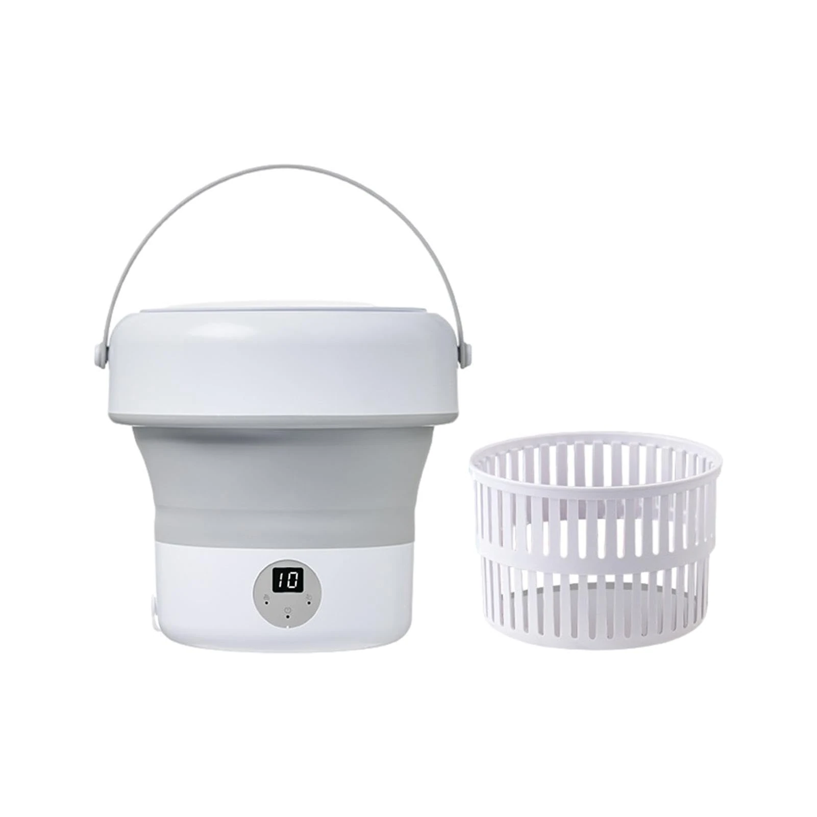 Fulenyi Folding Washing Machine, Washing Machine | Small Folding Washing Machine with Dryer - 4.8L Capacity, Light Function, Fully Automatic for Camping and Travel, Apartments, Underwear and