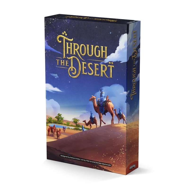 Through The Desert Board Game – Strategic Route Building with Iconic Camels, 2-4 Players, Ages 11+, The Strategy Line