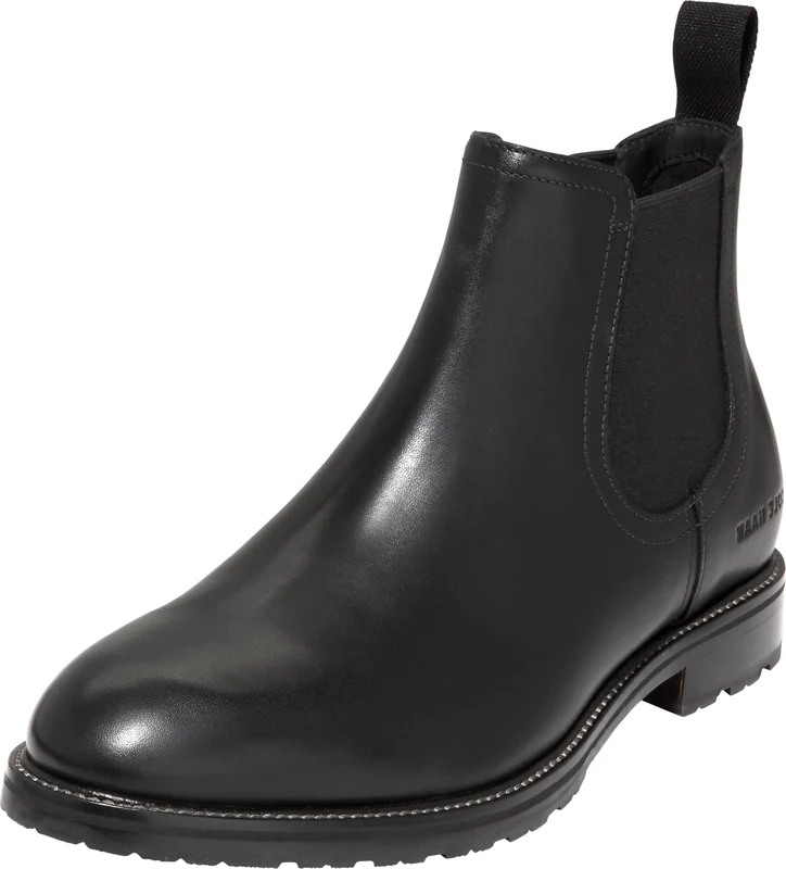 Cole Haan Men's Berkshire Lug Chelsea Boot, Black/Black Water Resistant, 8.5 UK