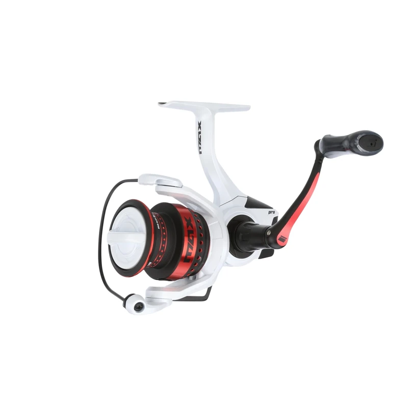 Abu Garcia Max Pro Spinning Reel | Lightweight & Durable | Freshwater Fishing Reel for Anglers | Smooth Drag, High Gear Ratio, Instant Anti-Reverse | Bass, Trout, Walleye | 2000H White & Red