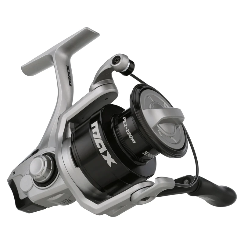 Abu Garcia Max X Size 4000 Spinning Fishing Reel, High-Performance Freshwater Reel, A-Symmetric Carbon Frame and Rotor, Durable & Lightweight Construction, Max Drag of 14lb | 6.4kg