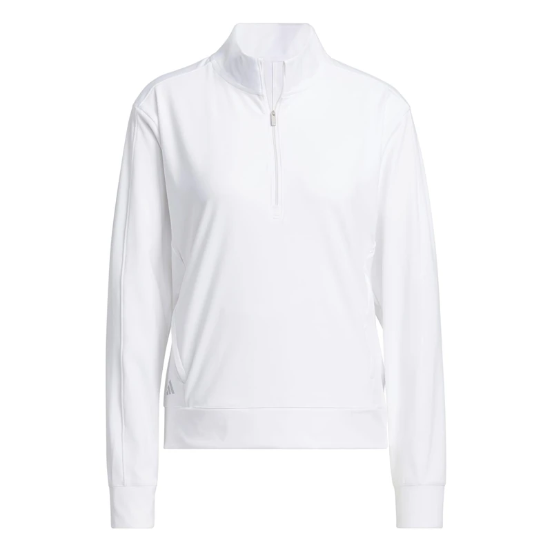 adidas Women's Womens ULTIMATE365 Quarter Zip Layer, White, XXL