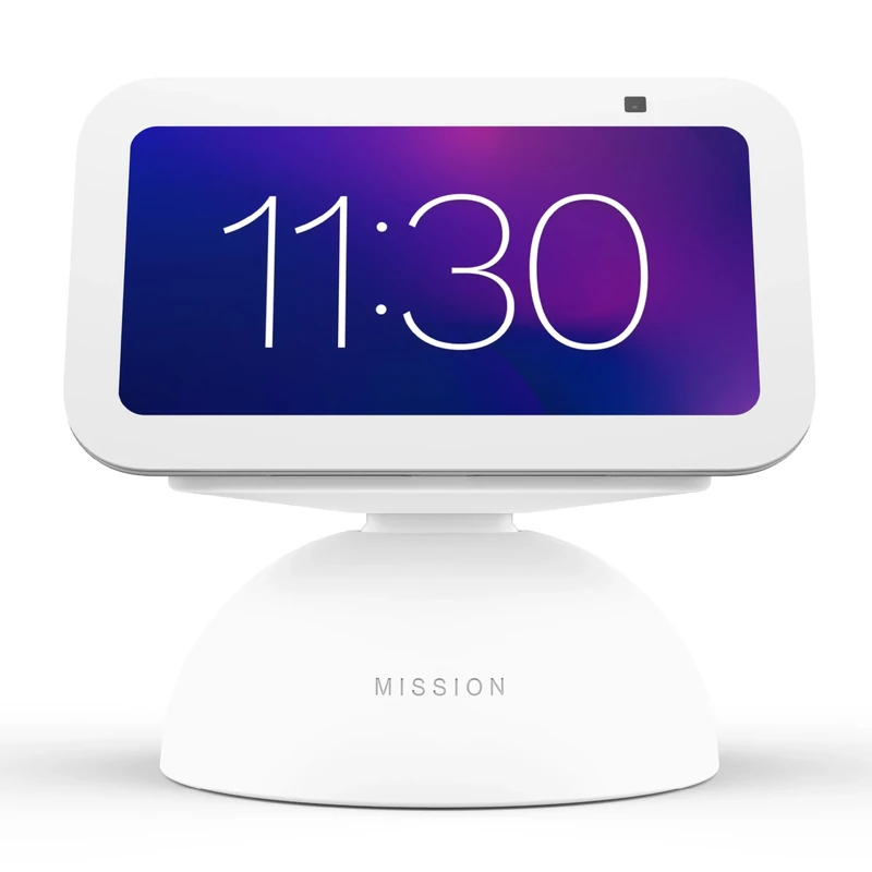 Echo Show 5 (3rd generation (2023 release)), Cloud Blue + Made for Amazon Battery Base, Glacier White