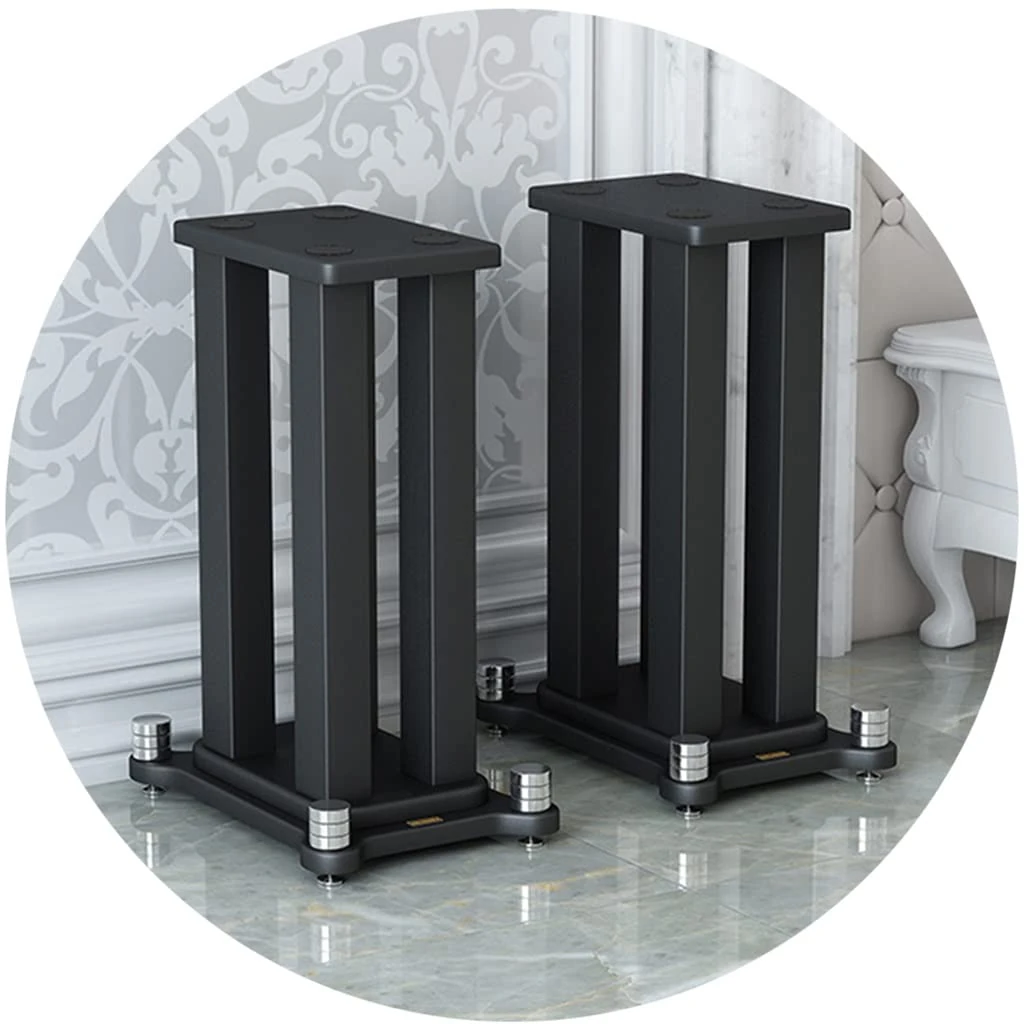 Speaker Stands 1 Pair Floor Speaker Stands Heavy Duty Surround Sound Speaker Stands Bookshelf Speaker Stands For Home Theater (Color : Black, Size : 800mm/31.4inch)
