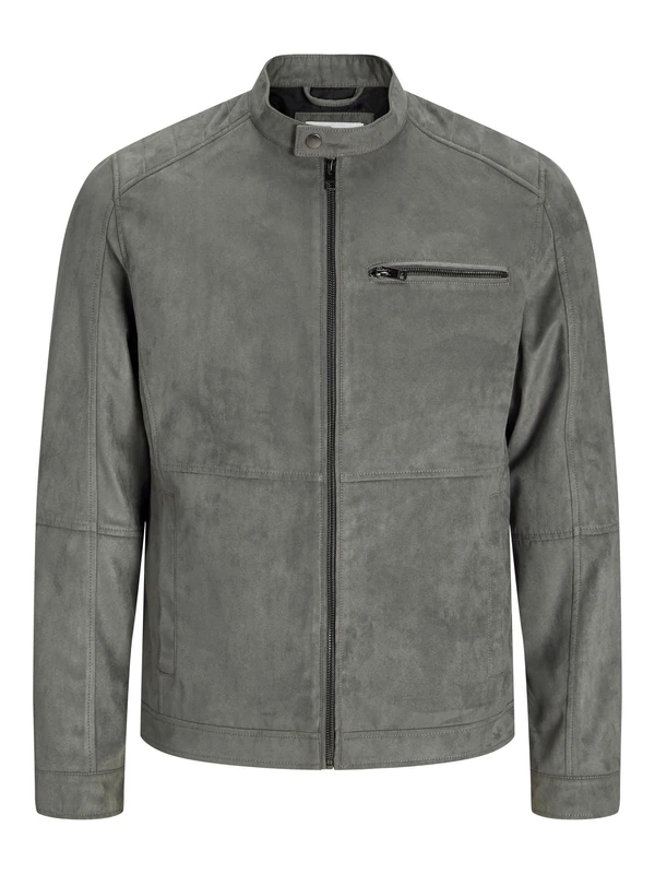 Jack&Jones Men's JJEDYLAN Biker Jacket Noos Biker Jacket, Sedona Sage, XS, Sedona Sage, XS