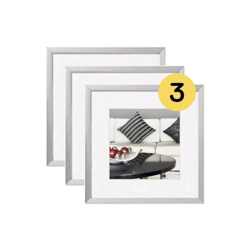 walther design Chair Picture Frame, Silver, 20 x 20 cm
