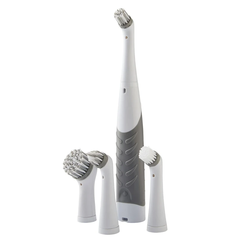 Lakeland Electric Scrubber Household Cleaning Brush with 4 Heads