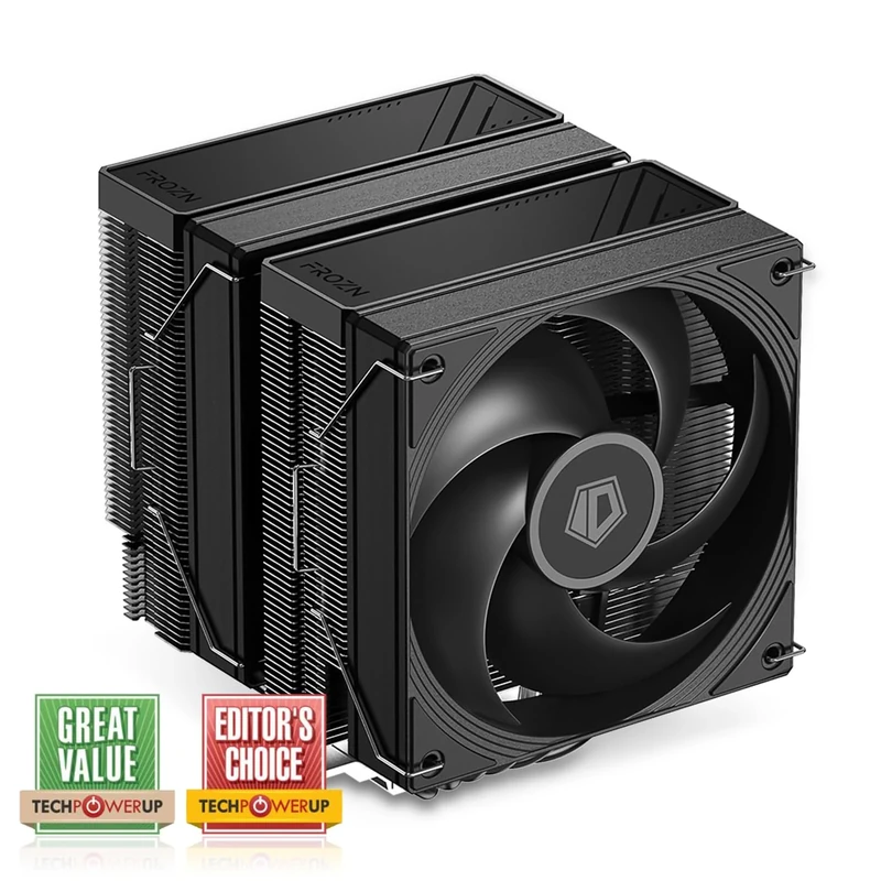 ID-COOLING FROZN A620 PRO SE - Blackout Dual-Tower Air CPU Cooler, 6×Ф6mm Heatpipes, Dual 120x120x25mm Quiet Fans, Intel LGA1700/1851/1200/115X; AMD AM4/AM5 (157mm in Height)
