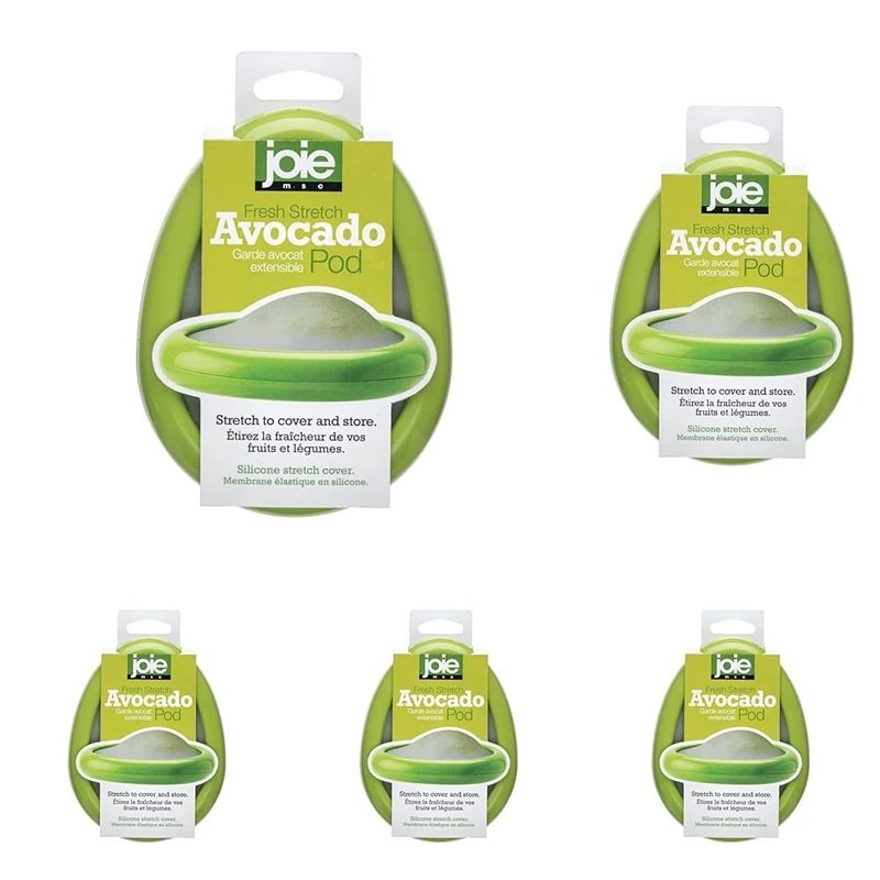 Joie Kitchen Gadgets 35033 Storage Pod, Silicone, Green (Pack of 5) - Image 1