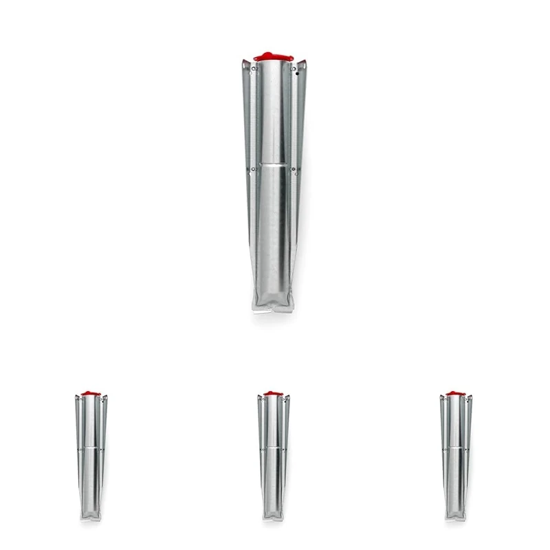 Brabantia - Metal Ground Spike - with Handy Closure Cap - Corrosion Resistant Galvanized Steel - Ready to Go - Top Spinner - Rotary Dryer - Lift-O-Matic - Ø 45 mm (Pack of 4)