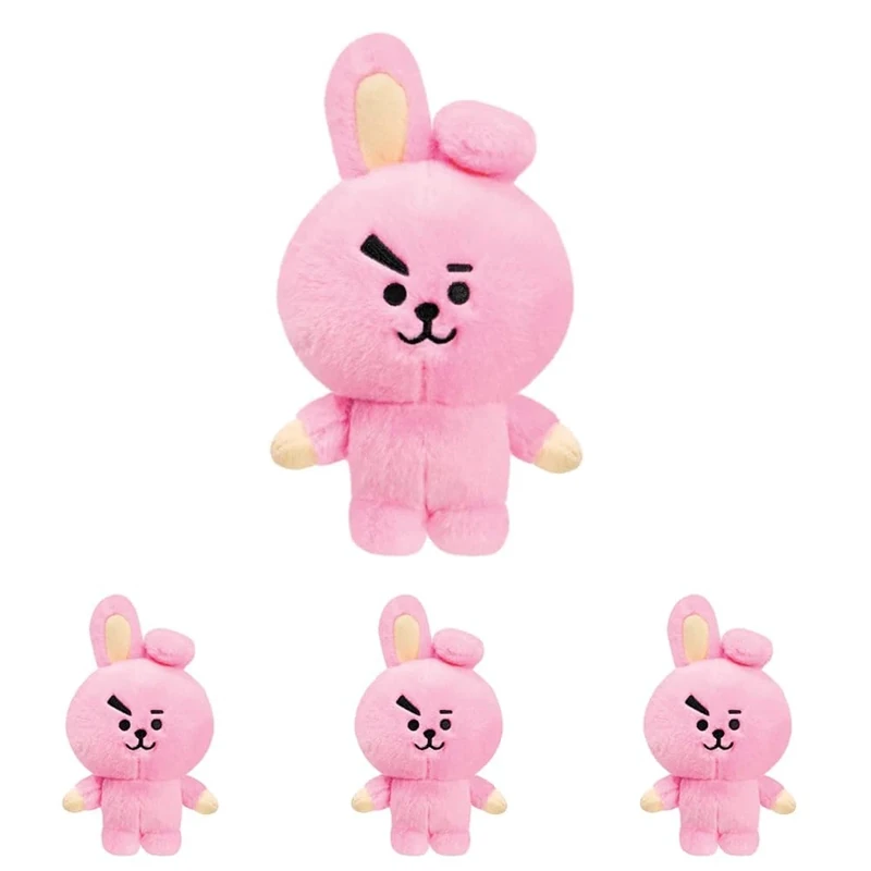 AURORA 61458, BT21 Official Merchandise, COOKY Soft Toy, 17 cm, Pink (Pack of 4) - Image 1