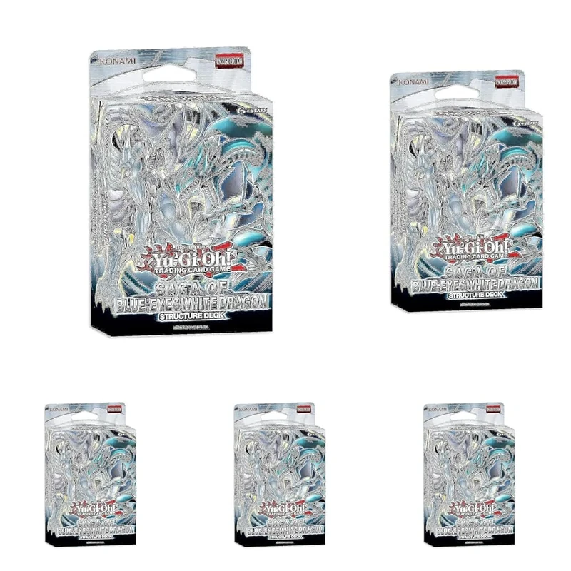 YU-GI-OH Structure Deck: Saga Of Blue-Eyes White Dragon Unlimited Reprint (Pack of 5)
