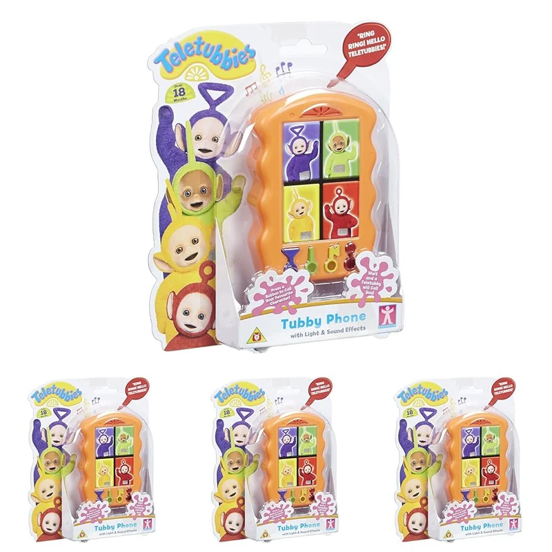 Teletubbies Tubby Phone, call one of the, and they will chat, giggle and sing to you (Pack of 4) - Image 1