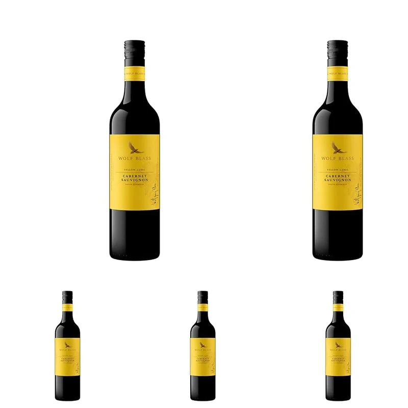 Wolf Blass Yellow Label Cabernet Sauvignon, 750ml (Pack of 5)
