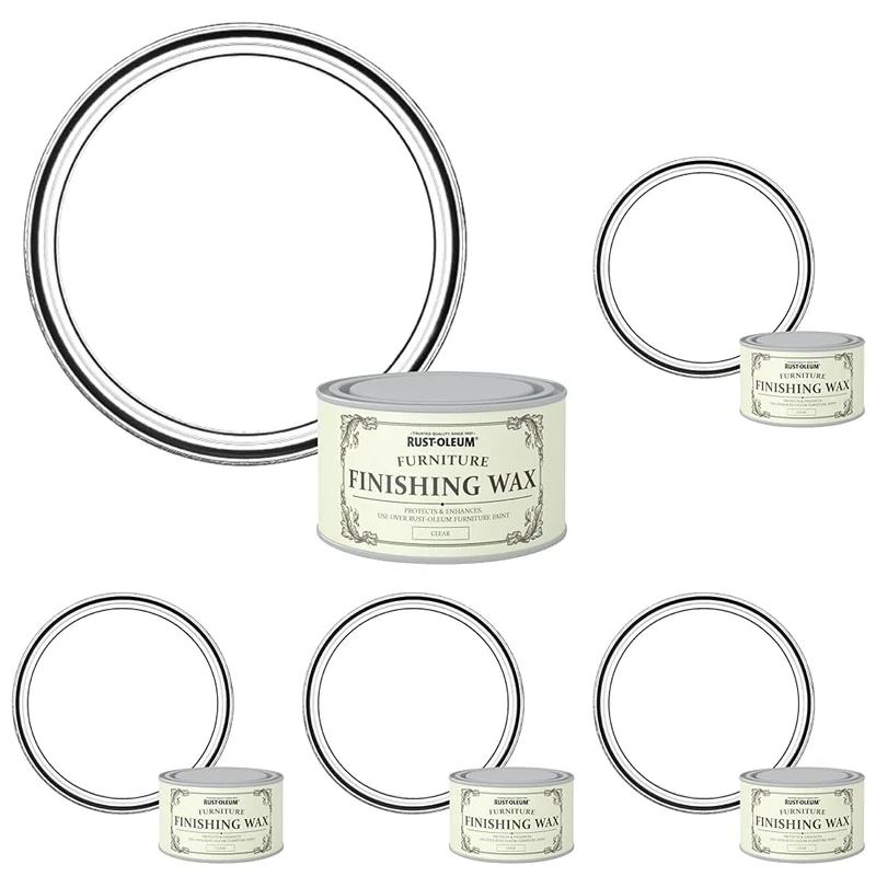 Rust-Oleum RO0070015 Furniture Finishing Wax - Clear,400ML (Pack of 5)