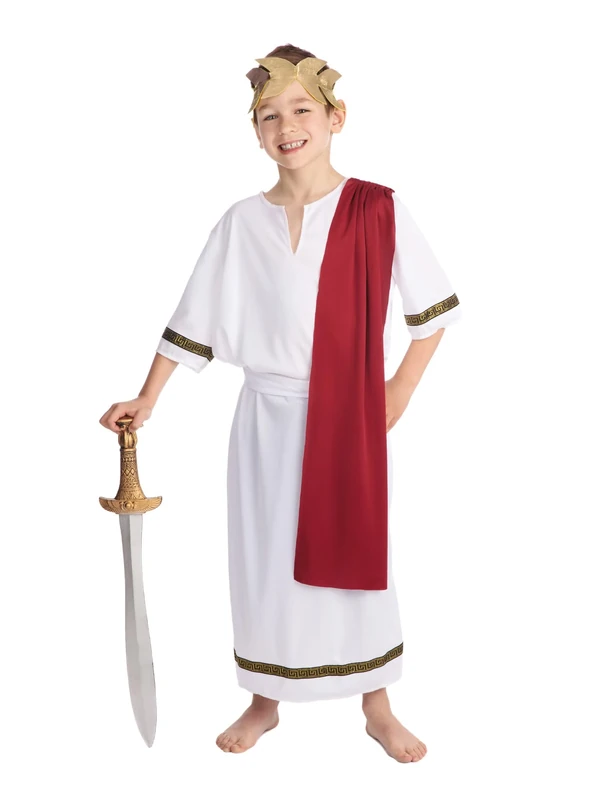Bristol Novelty Roman Emperor Costume (L) Childs Age 8-10 years (Pack of 5)