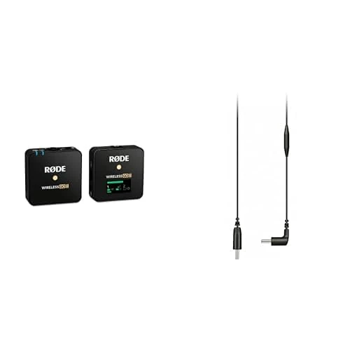 RØDE Wireless GO II Single Channel Wireless Microphone System + SC16 USB-C to USB-C Cable (300mm - Android and Mac Compatible) for Filmmaking, Interviews and Content Creation