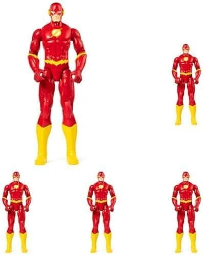 The Flash DC Comics, 12-Inch Action Figure, Grey (Pack of 5)