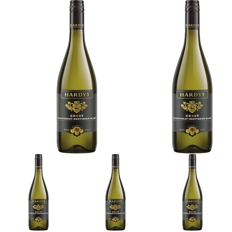 Hardys Crest Chardonnay Sauvignon Blanc, 75cl (Pack of 5) - Image 1
