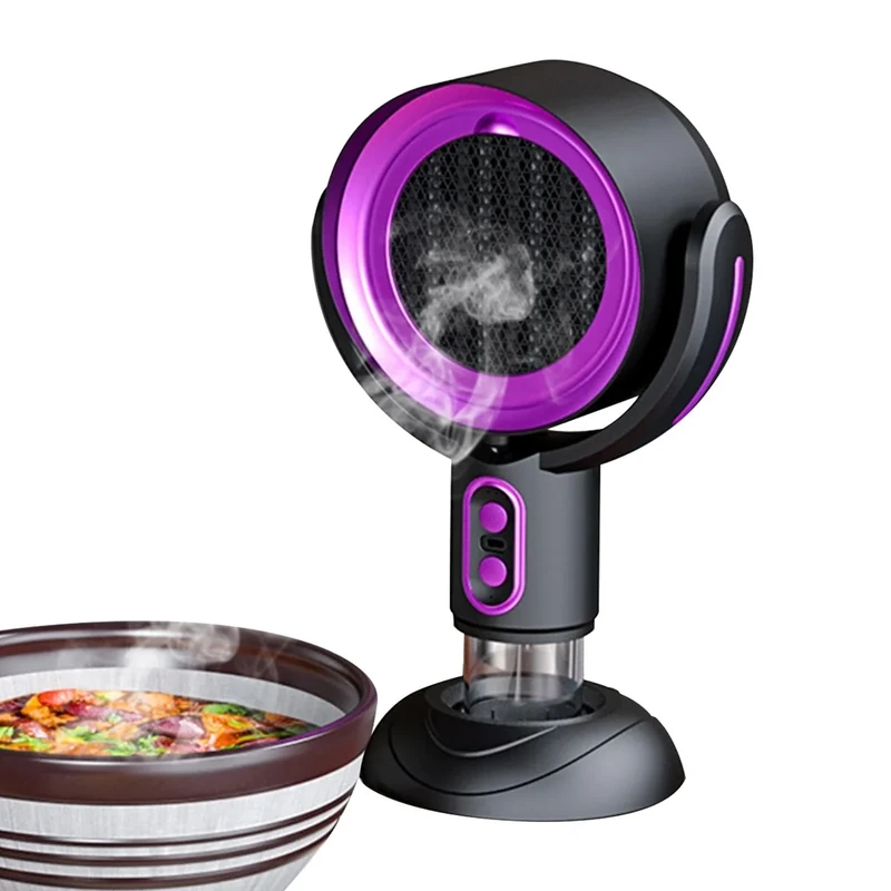 Desktop Range Hood - Portable Extractor Hood - Low Noise Filtering Fumes - Detachable Filter Screen Adsorbed Oil Kitchen Exhaust Fan - Portable Range Hood For Kitchen Hot Pot RV Cooking