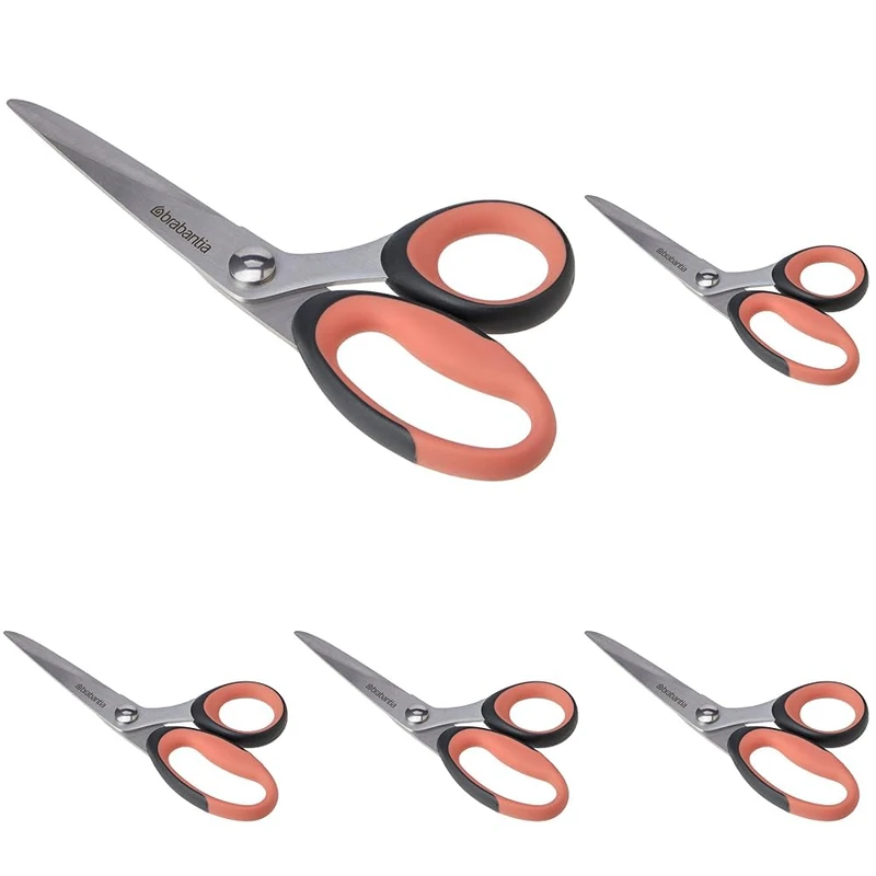 Brabantia 121746 Tasty+ Kitchen Scissors, Terracotta Pink (Pack of 5)