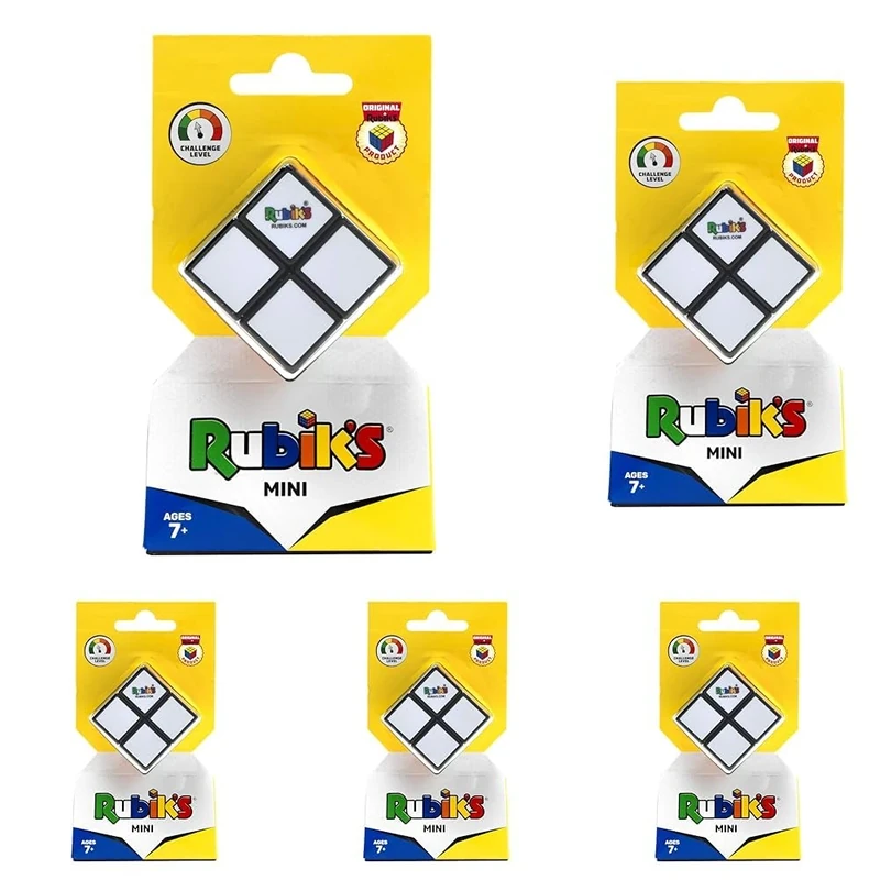 IDEAL | Rubik's 2x2 Cube: Twist, Turn, Learn | Brainteaser Puzzles | Ages 8+ (Pack of 5)
