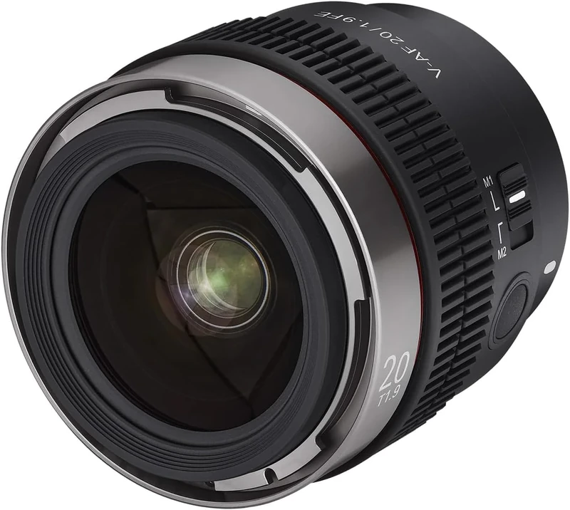 SAMYANG V-AF 20 mm T1.9 FE for Sony E, Video Lens, Auto Focus Lens, Cine Lens 8K Support, Custom Switch and Button
