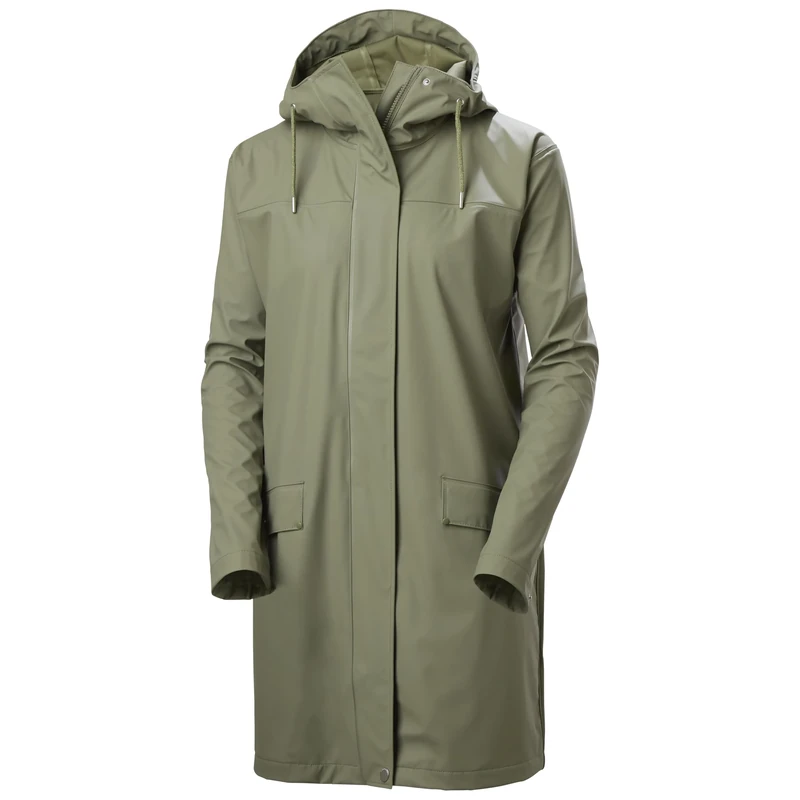Helly Hansen Women's W Moss Rain Coat, Green, L