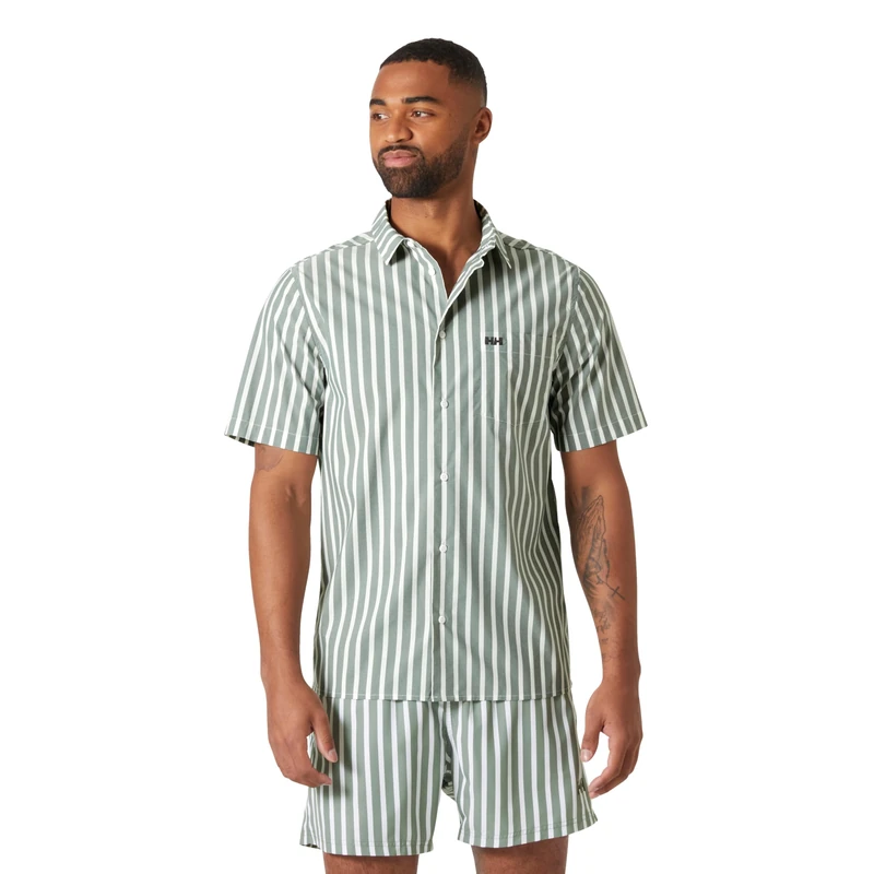 Helly Hansen Men's Fjord QD SS Shirt 2.0, Green, L
