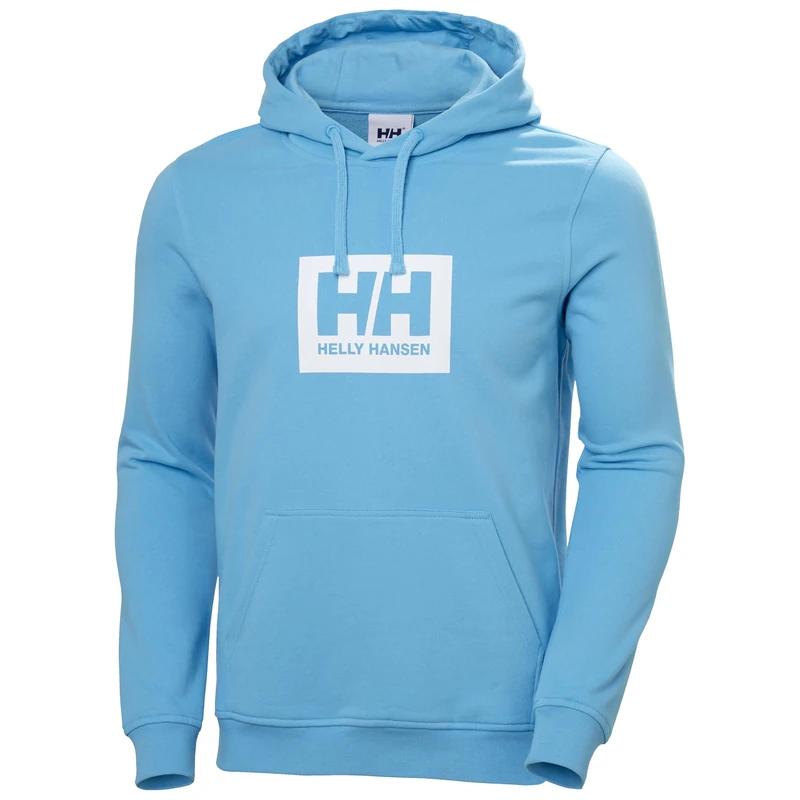 Helly Hansen Mens HH Box Hoodie, Aqua, M