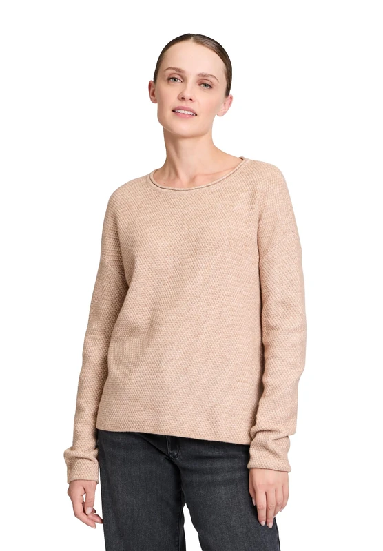 Betty & Co Women's Jumper, Camel Melange, 3 UK