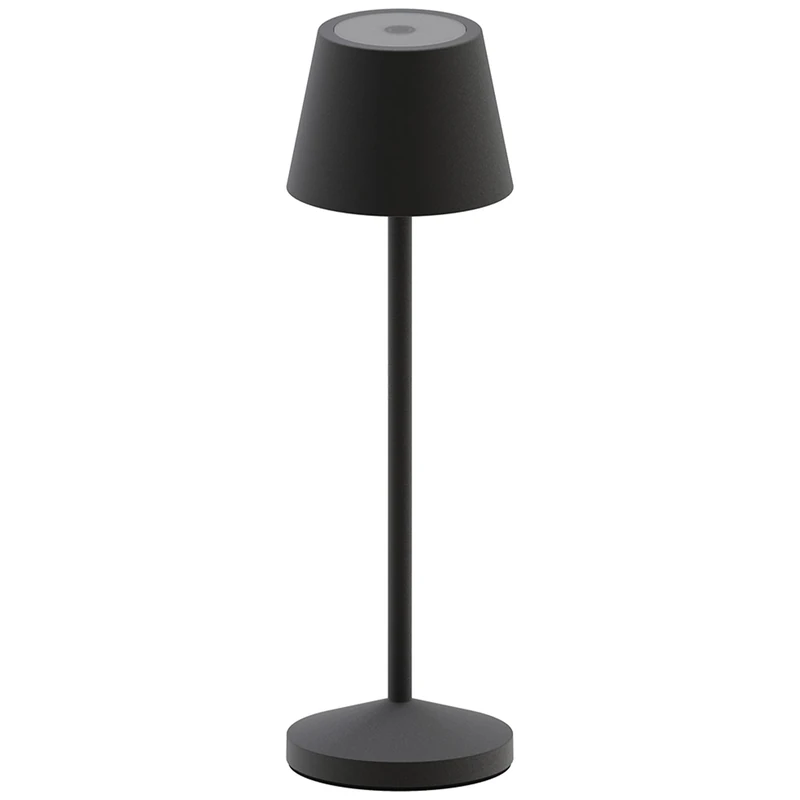 Emily Wireless LED Table Lamp Warm White Dimmable H25cm, Black
