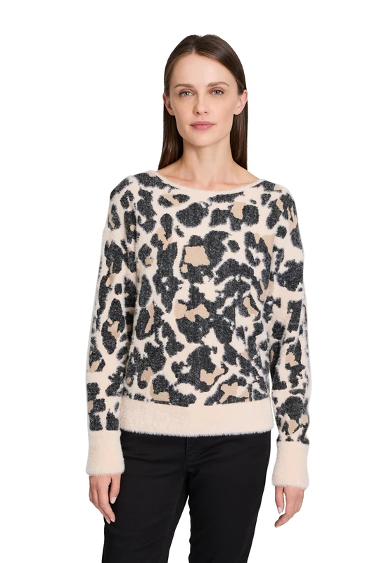 Betty & Co Women's Jumper, Nature-Black, 14