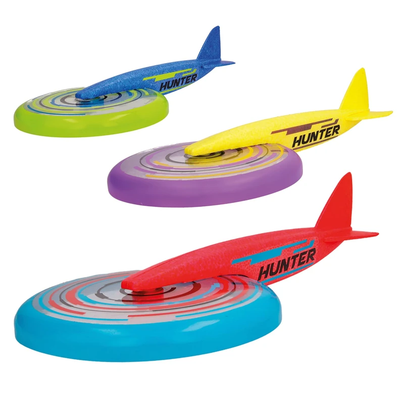 Jet Disc Hunter, Surprise Color, Outdoor Games, Throw It Like A Frisbee And Watch It Fly In The Sky Like A Plane, Boys And Girls Ages 6 And Up - Image 1