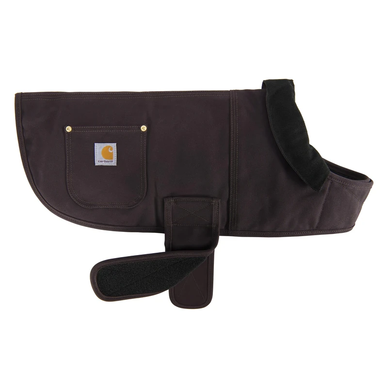 Carhartt Firm Duck Insulated Dog Chore Coat, Durable Weather Resistant Jacket for Cold and Windy Conditions, PFAS Free (Deep Wine), Small