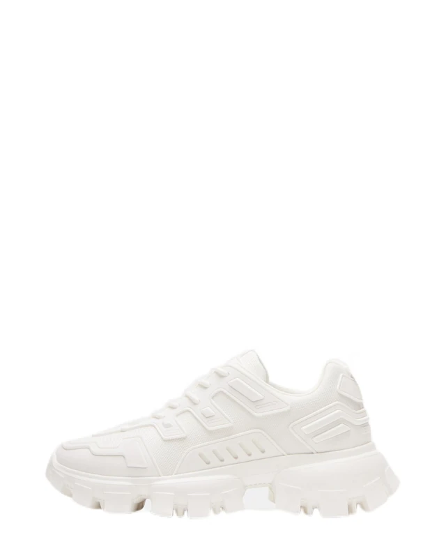 Steve Madden Men's Ponce Sneaker, White, 9 UK