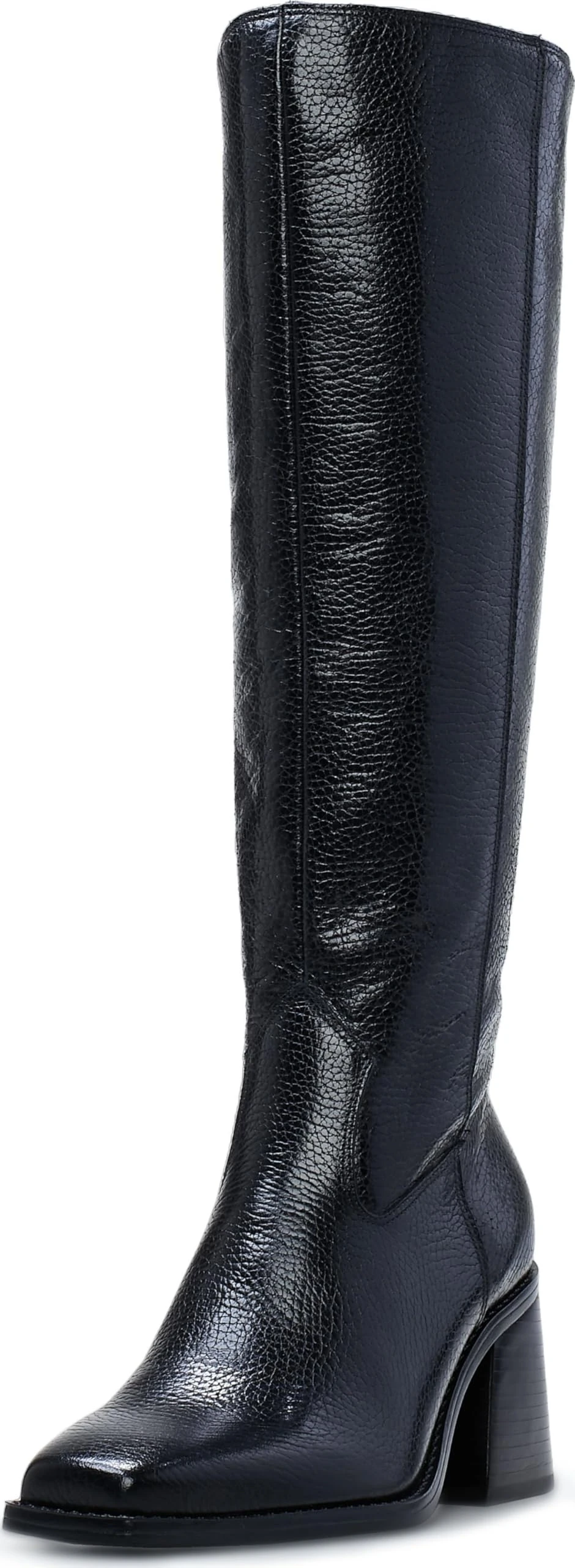 Vince Camuto Women's Sangeti Stacked Heel Knee High Boot, Black Extra Wide Calf, 5 UK