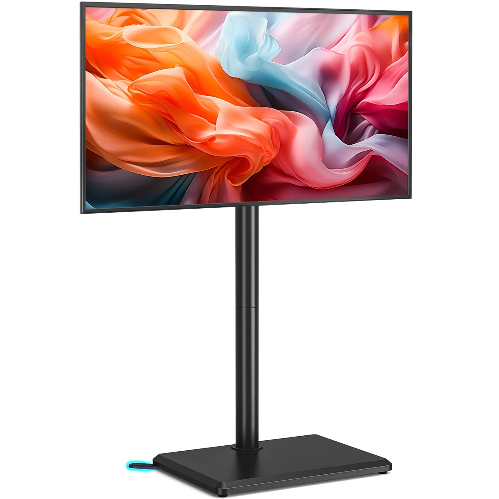 TVON TV Floor Stand for 32 to 60 inch TVs Tall TV Stand with Support Feet, Slim Corner TV Stand Height Adjustable Swivel TVs Stand, Max VESA 400x400mm up to 40kg