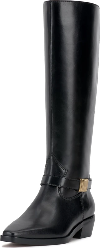 Vince Camuto Women's Melise2 Knee High Boot, Black Wide Calf, 7.5 UK