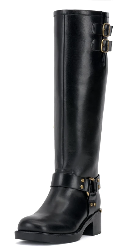 Vince Camuto Women's Biancaa Knee High Boot, Black Wide Calf, 7 UK