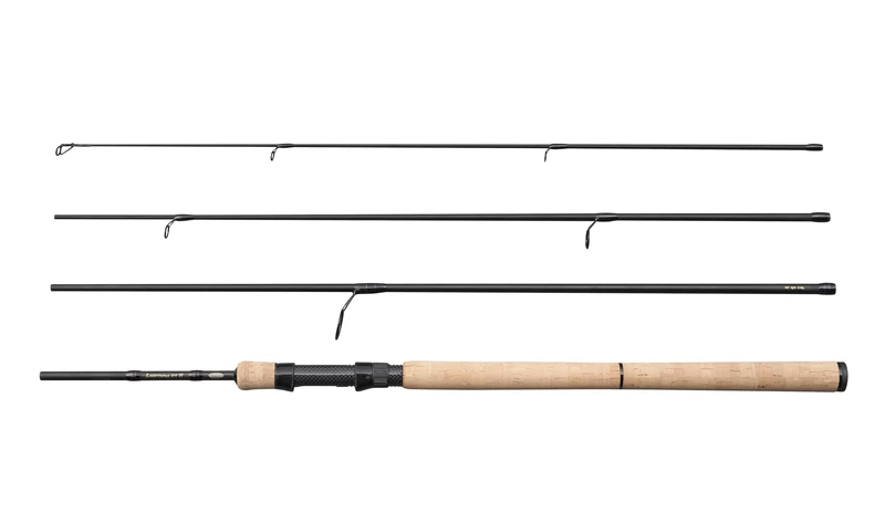 Berkley Lightning HT II Travel Spinning Fishing Rod – Lightweight 24HDC Carbon, Stainless Steel Minima Guides, Compact 4-Piece Design, Freshwater & Saltwater Predator Fish Anglers, 3.66m