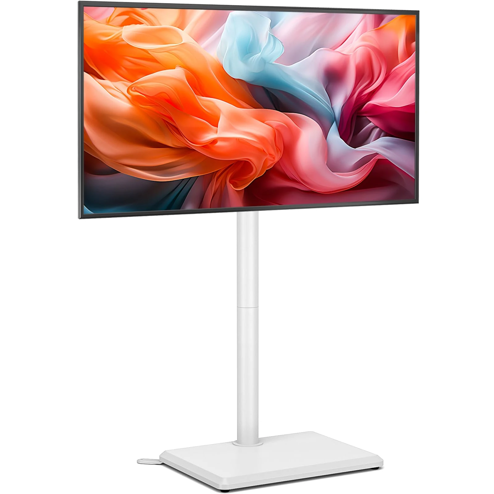 TVON TV Floor Stand for 32 to 60 inch TVs Tall TV Stand with Support Feet, Slim Corner TV Stand Height Adjustable Swivel TV Stands, Max VESA 400x400mm up to 40kg