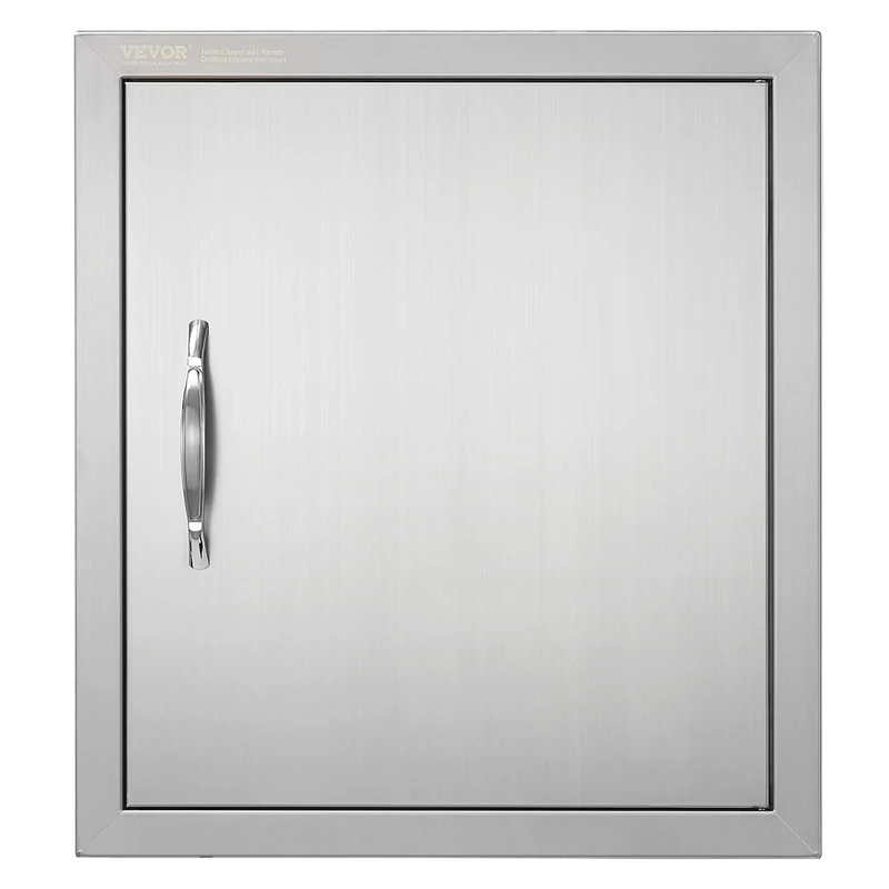 VEVOR BBQ Access Door - 18W x 20H Inch Stainless Steel Vertical Door for Grilling Station