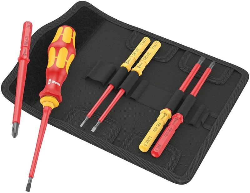 Wera Kraftform Kompakt VDE 7 Universal 1 Tool Finder Interchangeable Screwdriver Set 7 Pieces | 05006600001