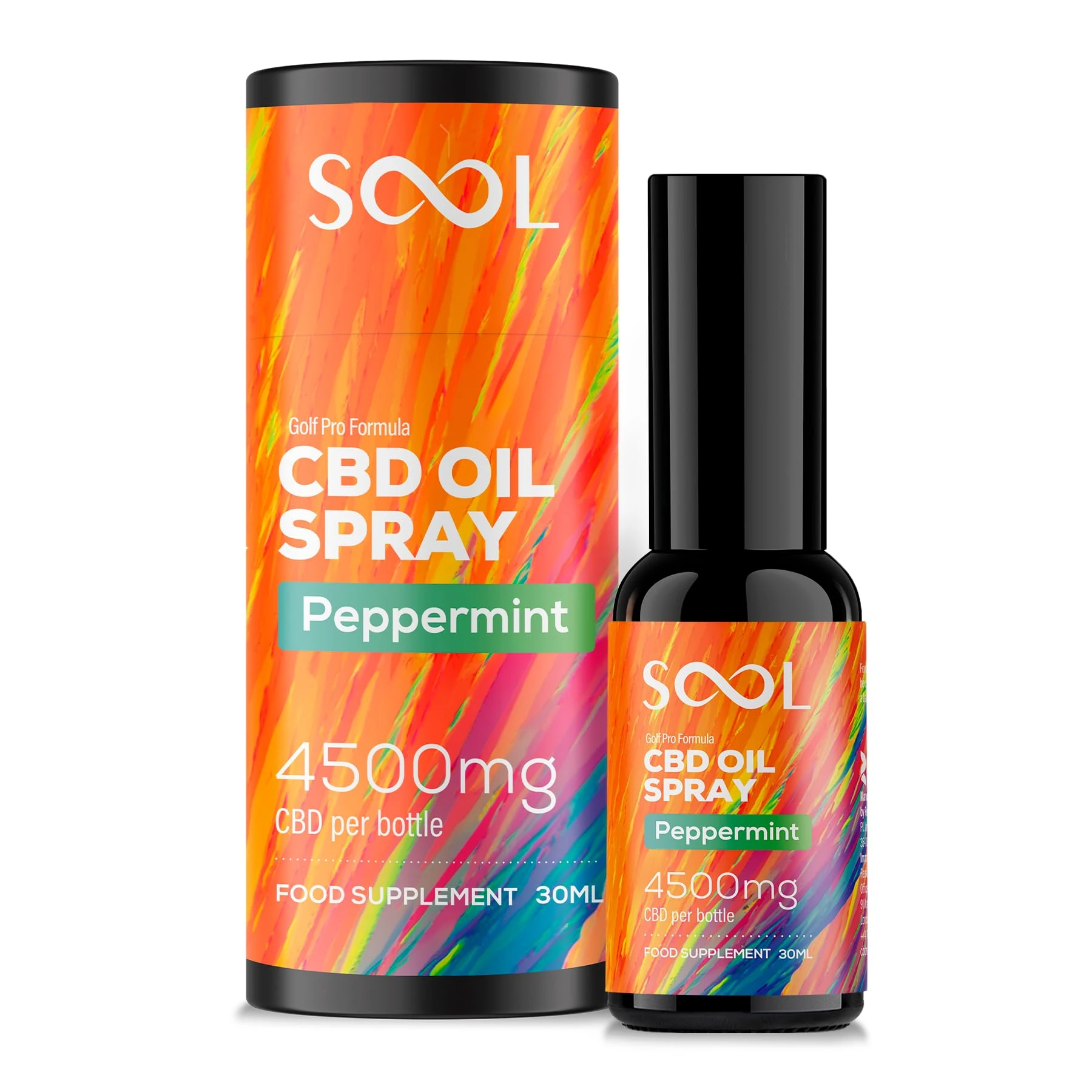 SOOL CBD Oil Spray 4500mg 30ml, Peppermint Flavour High Strength CBD | Hemp Oil CBD Spray | Broad Spectrum CBD Drops | CBD Sleep, Anxiety & Stress Relief Cannabidiol CBD Oil - 0thc* cannabidiol Oil