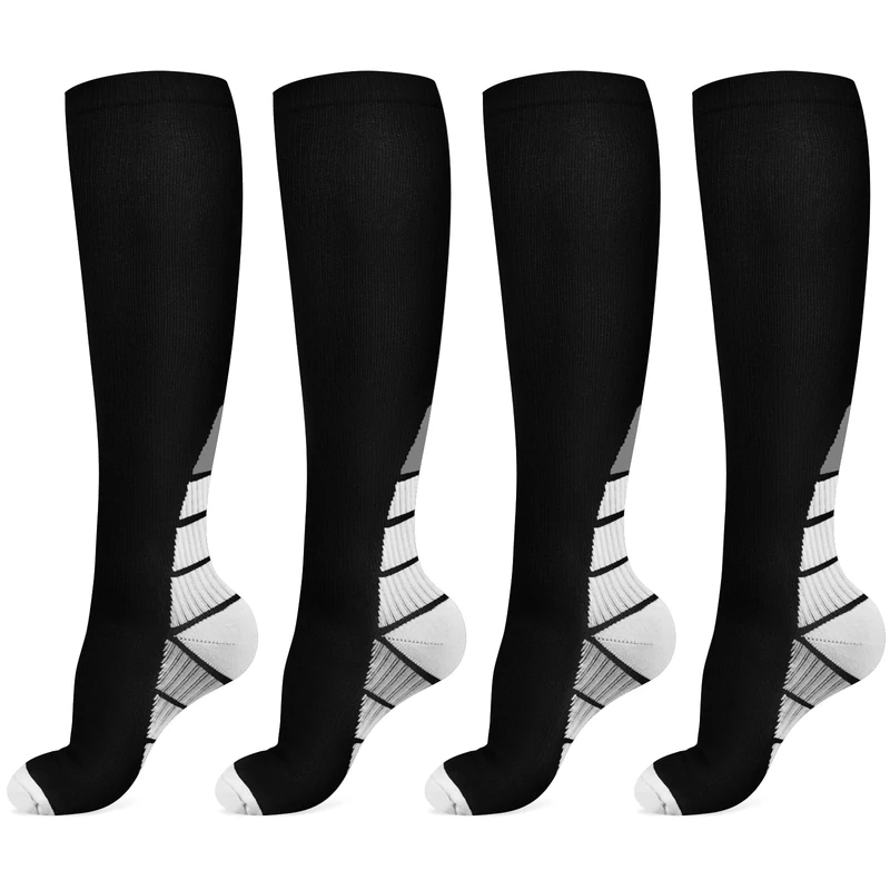 ACWOO Compression Socks - 2 Pair Graduated, Non Slip Breathable